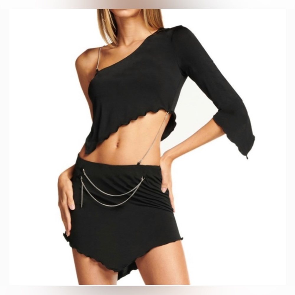 I.AM.GIA Black Rylie Chain Dress Women Size S